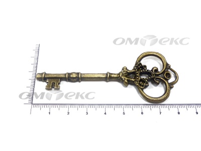 Декоративный элемент для творчества из металла "Ключ"8,5 см  - купить в Новомосковске. Цена: 26.66 руб.