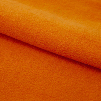 Флис DTY 16-1358, 250 г/м2, шир. 150 см, цвет оранжевый - купить в Новомосковске. Цена 640.46 руб.