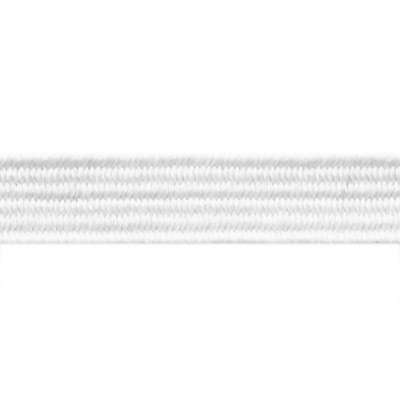 Резиновые нити с текстильным покрытием, шир. 6 мм (182 м/уп), цв.-белый - купить в Новомосковске. Цена: 705.59 руб.