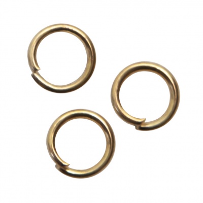 Кольцо  соединительное для бижутерии 5 мм, цв.-золото - купить в Новомосковске. Цена: 0.44 руб.
