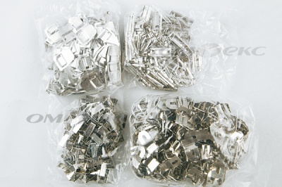 Крючки брючные 4 шипа "Стром" 144 шт. никель - купить в Новомосковске. Цена: 383.97 руб.