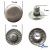 Кнопка металлическая "Альфа" с пружиной, 15 мм (уп. 720+/-20 шт), цвет никель - купить в Новомосковске. Цена: 1 466.73 руб.
