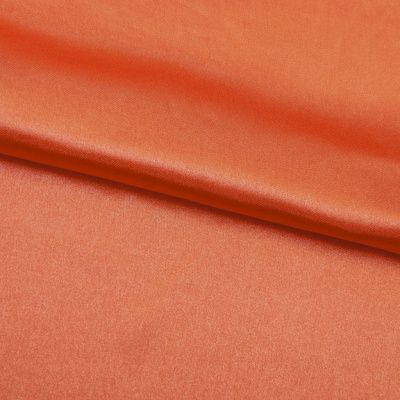 Поли креп-сатин 18-1445, 120 гр/м2, шир.150см, цвет оранжевый - купить в Новомосковске. Цена 155.57 руб.