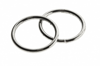 Кольцо металлическое d-15 мм, цв.-никель - купить в Новомосковске. Цена: 2.45 руб.