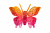 Бабочка декоративная пластиковая #10 - купить в Новомосковске. Цена: 7.09 руб.