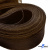 Регилиновая лента, шир.80мм, (уп.25 ярд), цв.- коричневый - купить в Новомосковске. Цена: 648.89 руб.