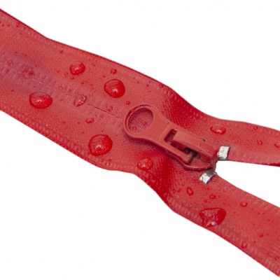 Молния водонепроницаемая PVC Т-7, 20 см, неразъемная, цвет (820)-красный - купить в Новомосковске. Цена: 21.56 руб.