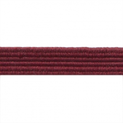 Резиновые нити с текстильным покрытием, шир. 6 мм ( упак.30 м/уп), цв.- 88-бордо - купить в Новомосковске. Цена: 155.22 руб.