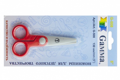 Ножницы G-508 детские 130 мм - купить в Новомосковске. Цена: 118.32 руб.