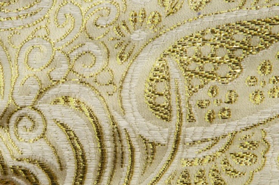 Ткань костюмная жаккард №5, 140 гр/м2, шир.150см, цвет золото - купить в Новомосковске. Цена 383.29 руб.