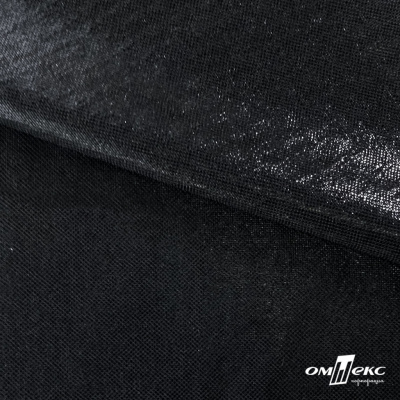 Трикотажное полотно голограмма, шир.140 см, #602 -чёрный/чёрный - купить в Новомосковске. Цена 385.88 руб.