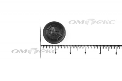 51820/15 мм (2 пр)  черные пуговицы - купить в Новомосковске. Цена: 0.87 руб.