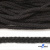 Шнур плетеный d-6 мм круглый, 70% хлопок 30% полиэстер, уп.90+/-1 м, цв.1078-черный - купить в Новомосковске. Цена: 588 руб.
