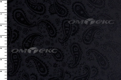 Ткань подкладочная жаккард Р14098, чёрный, 85 г/м2, шир. 150 см, 230T - купить в Новомосковске. Цена 166.45 руб.