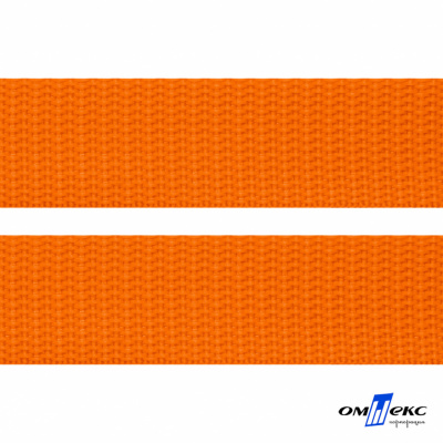 Оранжевый - цв.523 - Текстильная лента-стропа 550 гр/м2 ,100% пэ шир.50 мм (боб.50+/-1 м) - купить в Новомосковске. Цена: 797.67 руб.