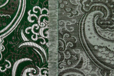 Ткань костюмная жаккард, 135 гр/м2, шир.150см, цвет зелёный№4 - купить в Новомосковске. Цена 441.94 руб.