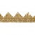 Тесьма металлизированная 0384-0240, шир. 40 мм/уп. 25+/-1 м, цвет золото - купить в Новомосковске. Цена: 490.74 руб.