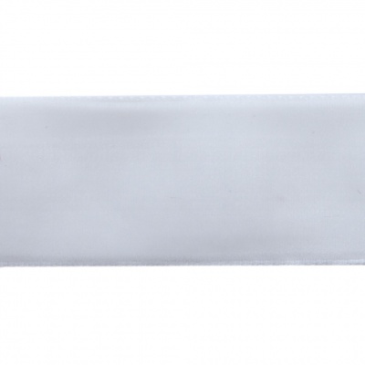 Лента бархатная нейлон, шир.25 мм, (упак. 45,7м), цв.01-белый - купить в Новомосковске. Цена: 981.09 руб.