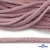 Шнур плетеный d-6 мм круглый, 70% хлопок 30% полиэстер, уп.90+/-1 м, цв.1087-розовый - купить в Новомосковске. Цена: 588 руб.