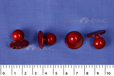 Пуговица поварская "Пукля", 10 мм, цвет красный - купить в Новомосковске. Цена: 2.28 руб.