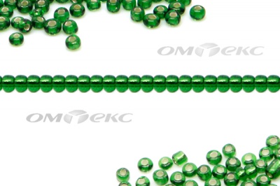 Бисер (SL) 11/0 ( упак.100 гр) цв.27В - зелёный - купить в Новомосковске. Цена: 53.34 руб.