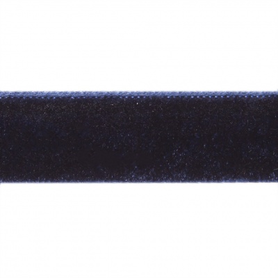 Лента бархатная нейлон, шир.12 мм, (упак. 45,7м), цв.180-т.синий - купить в Новомосковске. Цена: 411.60 руб.