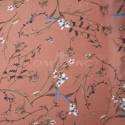 Плательная ткань "Фламенко" 2.1, 80 гр/м2, шир.150 см, принт растительный - купить в Новомосковске. Цена 311.05 руб.