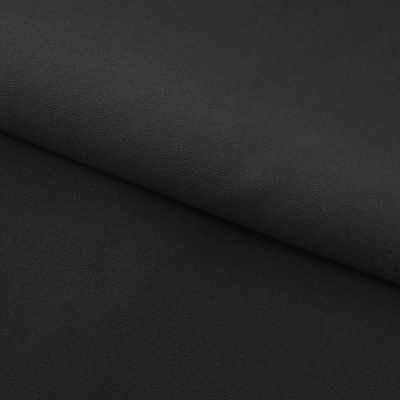 Костюмная ткань "Элис", 200 гр/м2, шир.150см, цвет чёрный - купить в Новомосковске. Цена 306.20 руб.