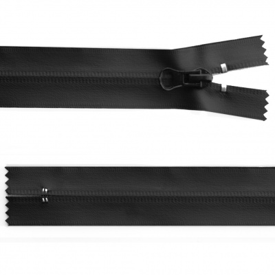 Молния водонепроницаемая PVC Т-7, 20 см, неразъемная, цвет чёрный - купить в Новомосковске. Цена: 21.56 руб.