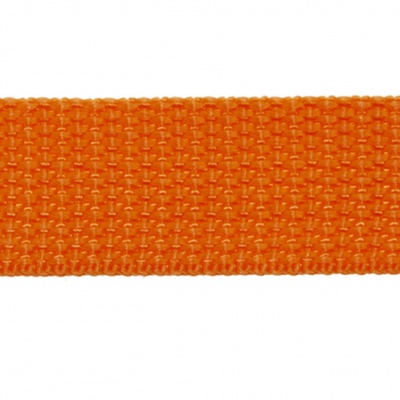Стропа текстильная, шир. 25 мм (в нам. 50+/-1 ярд), цвет оранжевый - купить в Новомосковске. Цена: 409.94 руб.