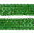 Тесьма с пайетками D4, шир. 35 мм/уп. 25+/-1 м, цвет зелёный - купить в Новомосковске. Цена: 1 321.65 руб.