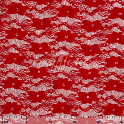 Кружевное полотно стрейч 15A61/RED, 100 гр/м2, шир.150см - купить в Новомосковске. Цена 1 597.08 руб.