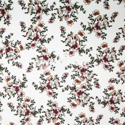 Плательная ткань "Фламенко" 23.1, 80 гр/м2, шир.150 см, принт растительный - купить в Новомосковске. Цена 264.56 руб.