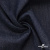 Ткань костюмная "Джинс" с начесом, 320 г/м2, 80% хлопок 20%полиэстер, шир. 160 см, т.синий - купить в Новомосковске. Цена 492.24 руб.