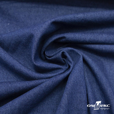 Ткань костюмная "Джинс", 315 г/м2, 100% хлопок, шир. 150 см,   Цв. 7/ Dark blue - купить в Новомосковске. Цена 588 руб.