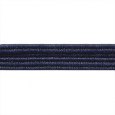 Резиновые нити с текстильным покрытием, шир. 6 мм ( упак.30 м/уп), цв.- 117-т.синий - купить в Новомосковске. Цена: 152.05 руб.