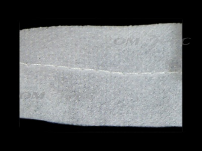 WS7225-прокладочная лента усиленная швом для подгиба 30мм-белая (50м) - купить в Новомосковске. Цена: 16.71 руб.