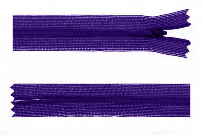 Молния потайная Т3 866, 20 см, капрон, цвет фиолетовый - купить в Новомосковске. Цена: 5.27 руб.