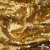Трикотажное полотно, Сетка с пайетками,188 гр/м2, шир.140 см, цв.-тем.золото (#51) - купить в Новомосковске. Цена 505.15 руб.