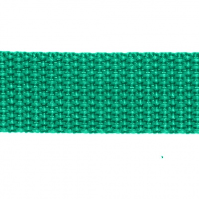 Стропа текстильная, шир. 25 мм (в нам. 50+/-1 ярд), цвет яр.зелёный - купить в Новомосковске. Цена: 397.52 руб.