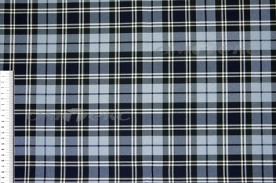 Ткань костюмная клетка Т7274 2004, 220 гр/м2, шир.150см, цвет т.синий/гол/бел - купить в Новомосковске. Цена 