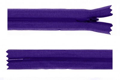 Молния потайная Т3 866, 50 см, капрон, цвет фиолетовый - купить в Новомосковске. Цена: 8.62 руб.