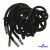 Шнурки #107-05, круглые 130 см, декор.наконечник, цв.чёрный - купить в Новомосковске. Цена: 22.56 руб.