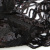 Трикотажное полотно с пайетками, шир.130 см, #311-бахрома чёрная - купить в Новомосковске. Цена 1 183.35 руб.