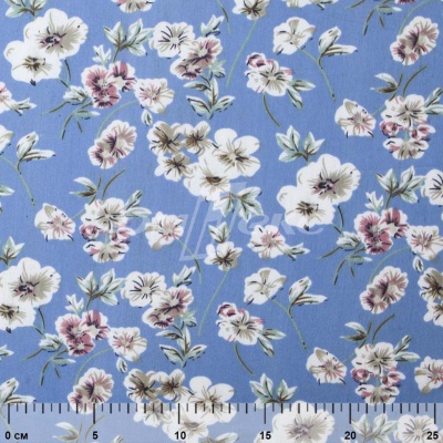 Плательная ткань "Фламенко" 12.1, 80 гр/м2, шир.150 см, принт растительный - купить в Новомосковске. Цена 243.96 руб.