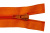 Спиральная молния Т5 849, 75 см, автомат, цвет оранжевый - купить в Новомосковске. Цена: 16.28 руб.