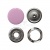 Кнопка рубашечная (закрытая) 9,5мм - эмаль, цв.003 - розовый - купить в Новомосковске. Цена: 5.74 руб.