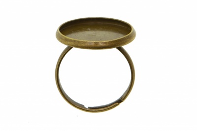 Заготовка для рукоделия металлическая фигурная для кольца 15мм - купить в Новомосковске. Цена: 7.44 руб.