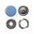 Кнопка рубашечная (закрытая) 9,5мм - эмаль, цв.182 - св.голубой - купить в Новомосковске. Цена: 5.74 руб.
