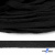 Шнур плетеный d-8 мм плоский, 70% хлопок 30% полиэстер, уп.85+/-1 м, цв.- чёрный - купить в Новомосковске. Цена: 735 руб.